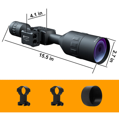 Twilite Rifles Scope 6-12X HD 2K Digital Night Vision Scope for Hunting