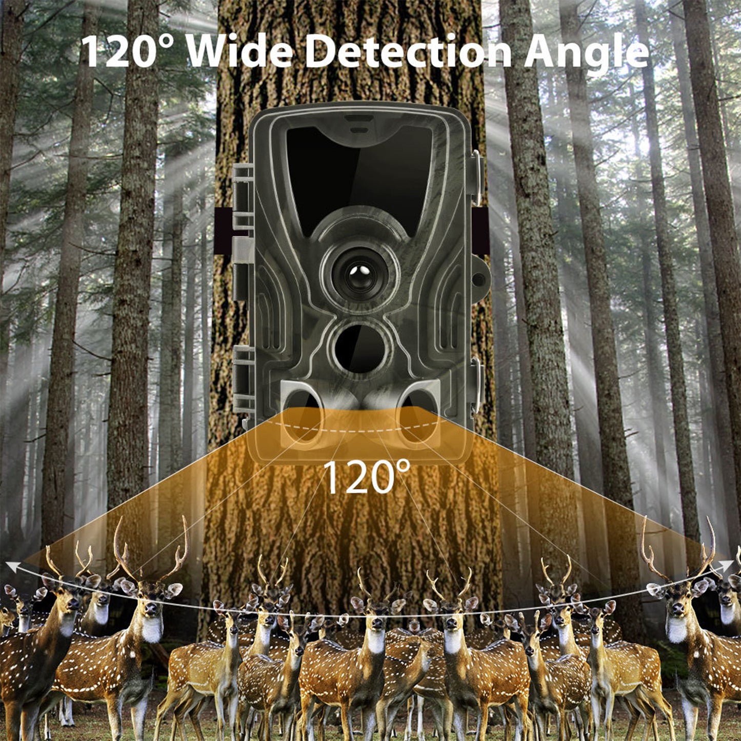 16MP 1080P Portable Taking Trail Camera Outdoor Huntings Animal Observation Monitoring Camera Photo Video Taking IP66 Waterproof