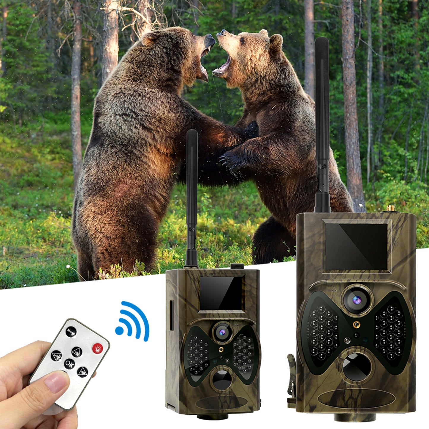 Taking Trail Camera 36MP 1080P Night Photo Video Multifunction Outdoor Huntings Animal Observation Monitor Hunting Camera