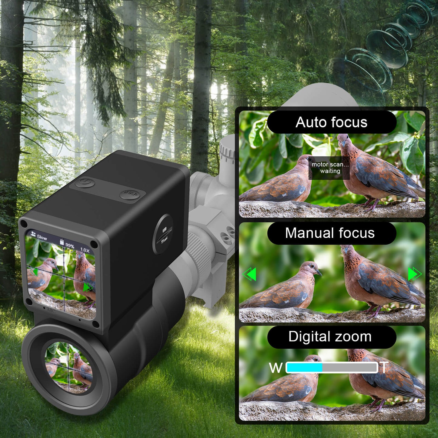 Diversion Camera Dual Screen Display Scope Camera for Hunting